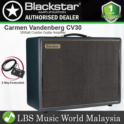 Blackstar CV30 30Watt  1x12 Inch Tube Amp Carmen Vandenberg Signature 2 Channel Combo Guitar Amplifier (CV 30)