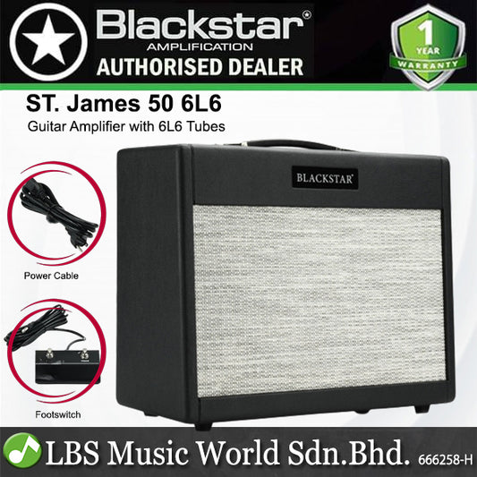 Blackstar St. James 50 watt 1x12 inch Tube Combo Amp with 6L6 Tubes