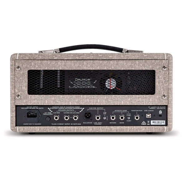 Blackstar St. James EL34 Head Guitar Amp 2 channel 50 Watt Tube Amplifier Head with Power Tubes
