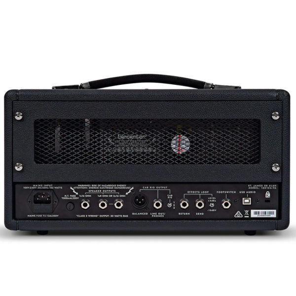 Blackstar St. James 50 6L6 H Tube Amplifier Head for Electric Guitar-Black