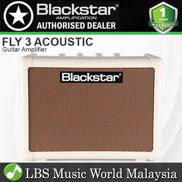 Blackstar Fly 3 Acoustic 3 Watt 1x3" Battery Powered MP3 Mini Combo Amplifier (Fly3)