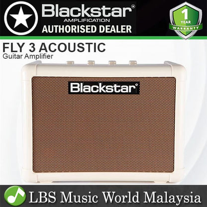 Blackstar Fly 3 Acoustic 3 Watt 1x3" Battery Powered MP3 Mini Combo Amplifier (Fly3)