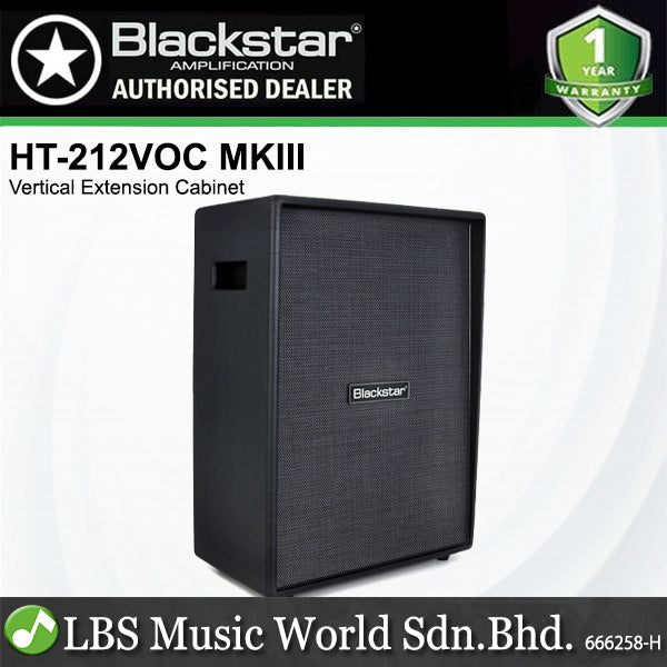 Blackstar HT-212VOC MKIII 2x12" Vertical Slanted Front Extension Cabinet (HT212VOC HT 212VOC)