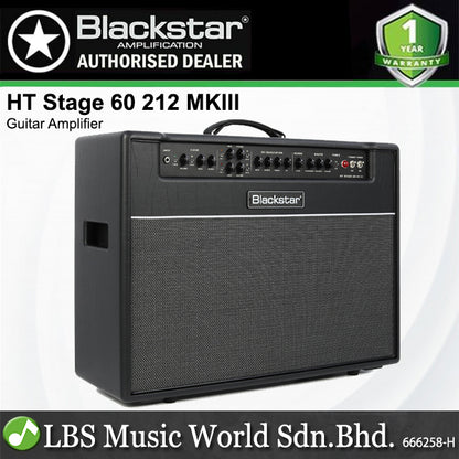 Blackstar HT Stage 60 212 MKIII 60 Watt 3 Channel 2x12" Tube Combo Guitar Amplifier