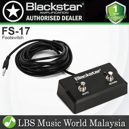 Blackstar FS-17 2 Button Reverb Mute Footswitch for Sonnet Series Guitar Amp Amplifer (FS17 FS 17)