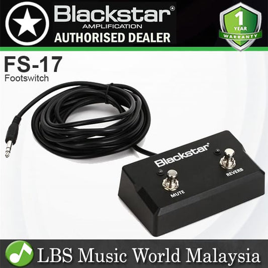 Blackstar FS-17 2 Button Reverb Mute Footswitch for Sonnet Series Guitar Amp Amplifer (FS17 FS 17)