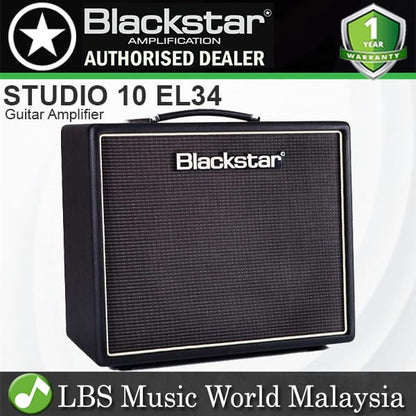 Blackstar Studio 10 EL34 10 Watt Class A Tube Combo Amplifier with Effect (Studio10 EL34)