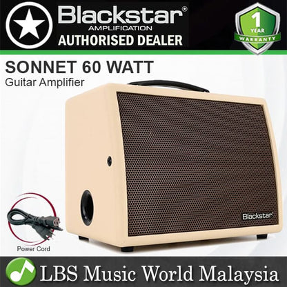 Blackstar Sonnet 60 Watt Compact USB XLR Acoustic Guitar Combo Amp Amplifier Blonde