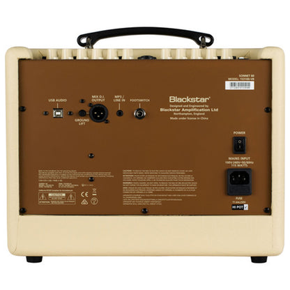Blackstar Sonnet 60 Watt Compact USB XLR Acoustic Guitar Combo Amp Amplifier Blonde