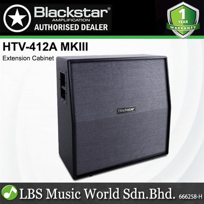 Blackstar HTV-412A MKIII MK3 320 Watt Closed Back Slant Extension Cabinet with Speaker (HTV412A HTV 412A)
