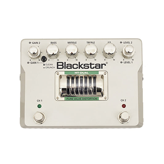 Blackstar HT-Dual Valve 2 Channel Tube Distortion Silent Switching Guitar Pedal Effect (HT Dual)