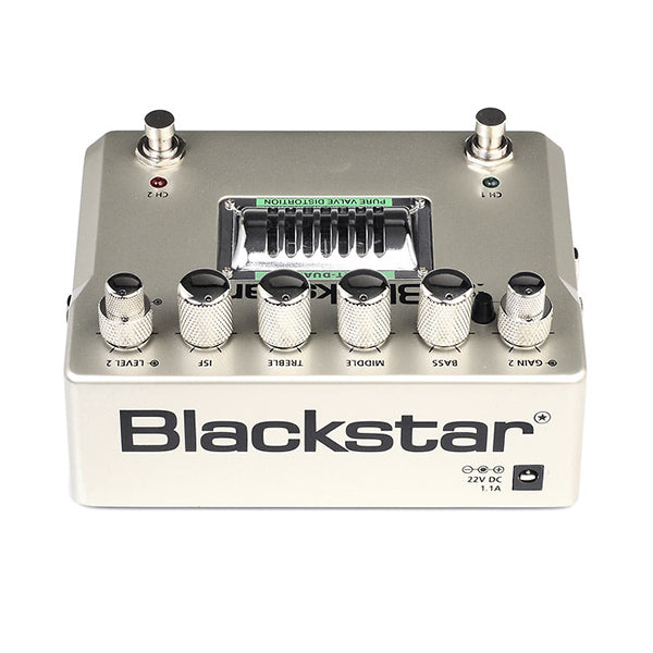 Blackstar HT-Dual Valve 2 Channel Tube Distortion Silent Switching Guitar Pedal Effect (HT Dual)