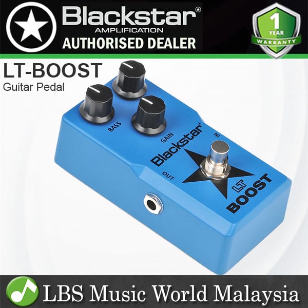 Blackstar LT-Boost Gain Overdrive Flexible Bass Treble Guitar Valve Effect Pedal (LT Boost)