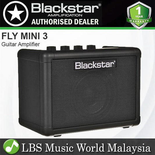 Blackstar Fly Mini 3 Watt 2 Channel Guitar Combo Amp Amplifier with MP3 Input (Fly3)