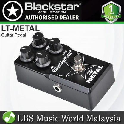 Blackstar LT-Metal High Gain Tones Compact Distortion ISF Control Guitar Pedal (LT Metal)