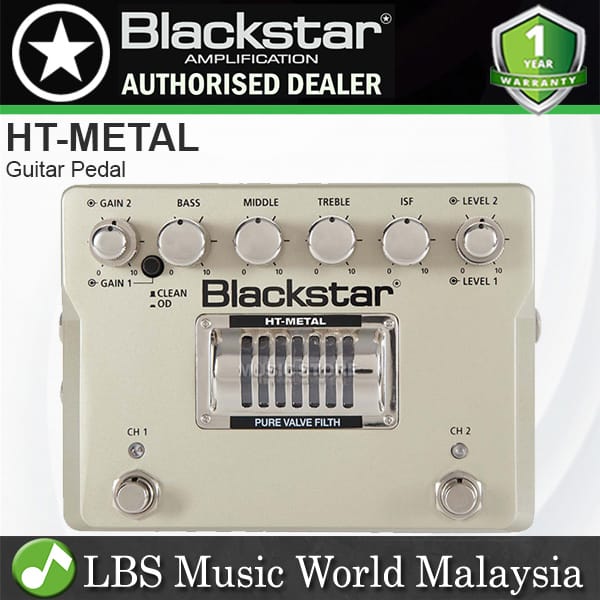 [Discontinued] Blackstar HT-Metal 2 Channel Extreme Gain and Tone Valve Distortion Guitar Pedal (HT Metal)