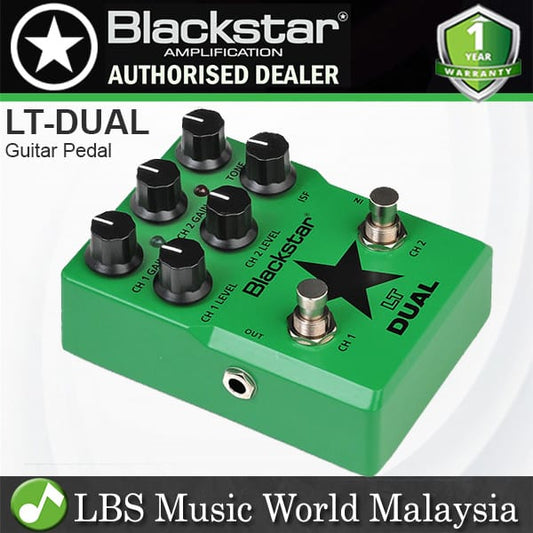 Blackstar LT-Dual 2 Channel Gain Overdrive Distortion ISF Valve Guitar Effect Pedal (LT Dual)