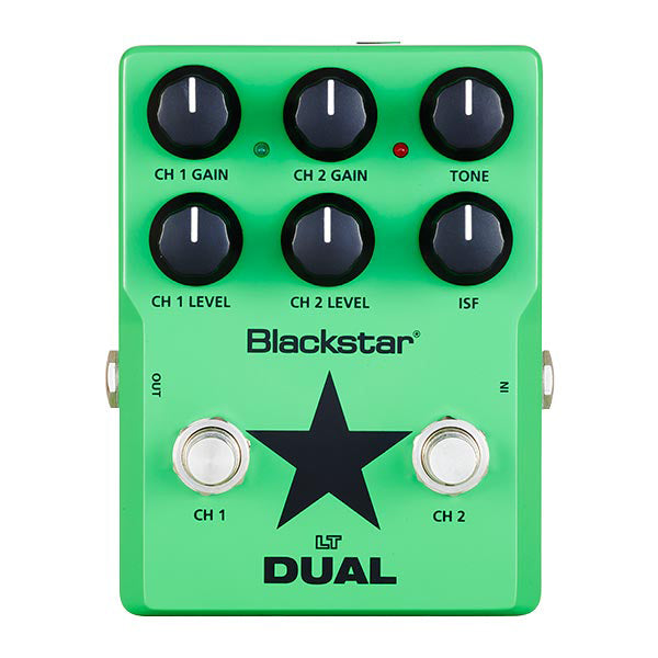 Blackstar LT-Dual 2 Channel Gain Overdrive Distortion ISF Valve Guitar Effect Pedal (LT Dual)
