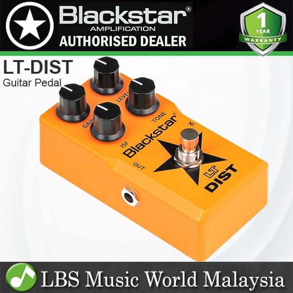 Blackstar LT-Dist Gain Overdrive Distortion Compact ISF Valve Guitar Effect Pedal (LT Dist)