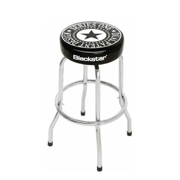 Blackstar Stool Bar Top Chrome Non Adjustable Logo for Guitar Practicing Black