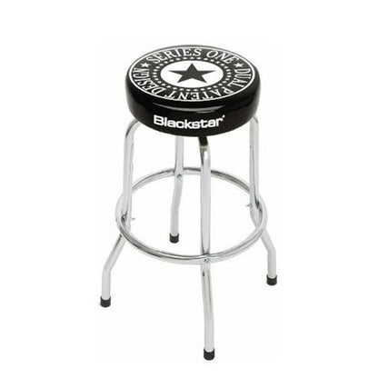 Blackstar Stool Bar Top Chrome Non Adjustable Logo for Guitar Practicing Black