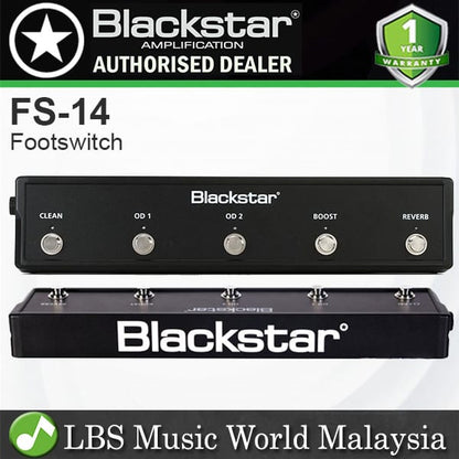 Blackstar FS-14 Footswitch 5 Button Controller for Venue MKII Guitar Amp Amplifier (FS14 FS 14)