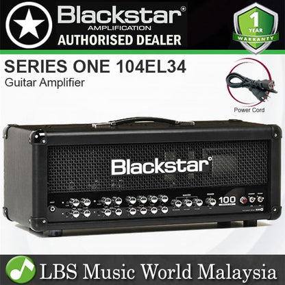[Discontinued] Blackstar Series One 104EL34 100 Watt Tube Head Guitar Amplifier Amp with Effect (104 EL34)