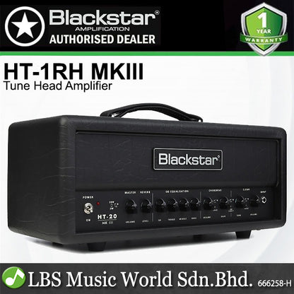 Blackstar HT-1RH MKIII 1 Watt 2 Channel Tube Electric Guitar Amplifier Head with Reverb (HT1RH)
