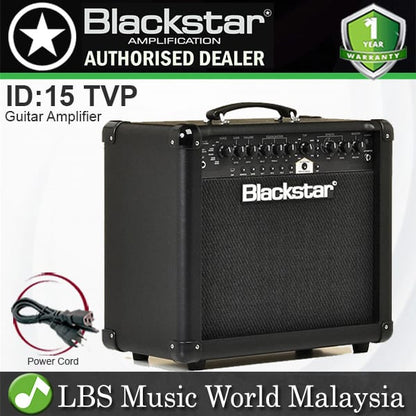 [Discontinued] Blackstar ID:15 TVP 15 Watt 1x10" Electric Guitar Combo Amp Amplifier with Effects (ID 15)
