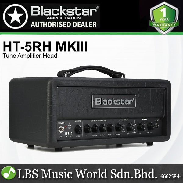 Blackstar HT-5RH MKIII 5 Watt 2 Channel Tube Head Guitar Amplifier with Reverb (HT5RH HT 5RH)