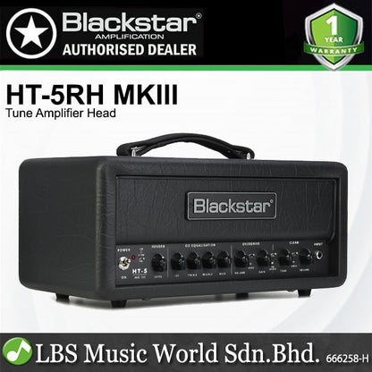 Blackstar HT-5RH MKIII 5 Watt 2 Channel Tube Head Guitar Amplifier with Reverb (HT5RH HT 5RH)