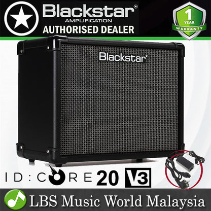 Blackstar ID:Core 20 V3 20 Watt Stereo Combo Speaker Amplifier Electric Guitar Amp with Effect and Audio Interface (IDCORE20 ID Core)