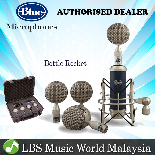 Blue Microphones Mic Locker Bottle Rocket Stage 1 Microphone with S-3 Shockmount