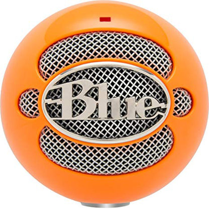 Blue Microphones Snowball USB Mic With Stand and Cable - Bright Orange