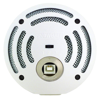 Blue Microphones Snowball USB Mic With Stand and Cable - Textured White