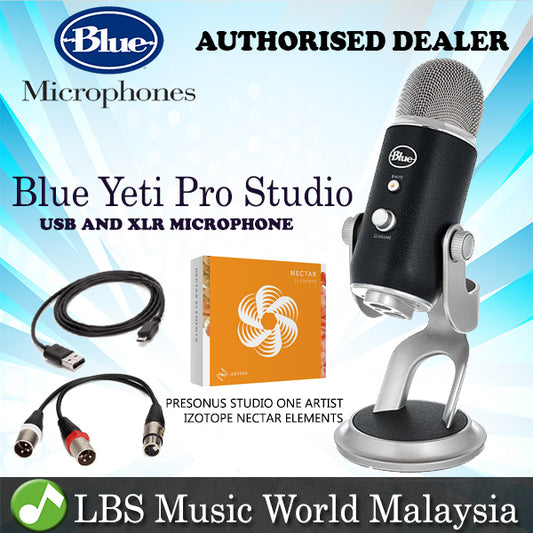 Blue Microphones Yeti Pro Studio USB & XLR Microphone with Cable Professional Recording