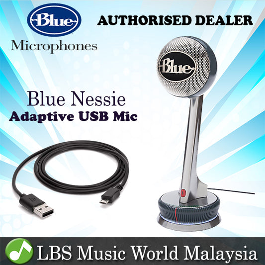 Blue Microphone Nessie Adaptive USB Cardioid Microphones Mic