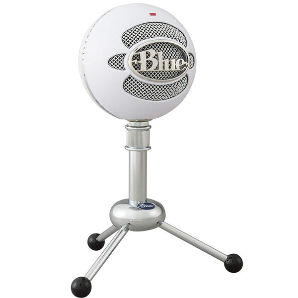 Blue Microphones Snowball Ice Plug and Play USB Cardioid Condenser Mic with Stand and Cable - White