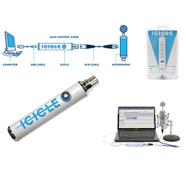 Blue Microphones Icicle XLR to USB Microphone Mic Converter Preamp