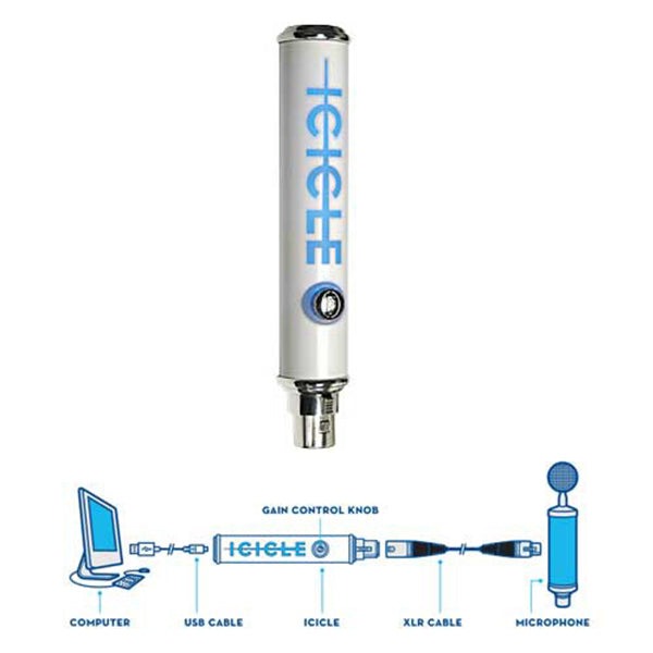 Blue Microphones Icicle XLR to USB Microphone Mic Converter Preamp