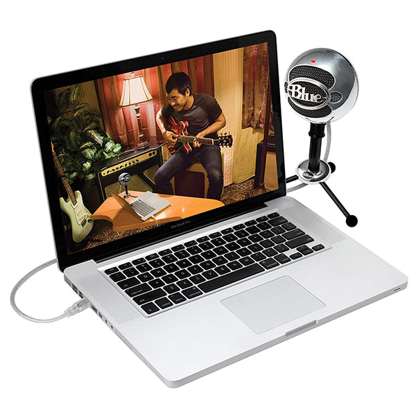 Blue Microphones Snowball USB Mic With Stand and Cable - Brushed Aluminum