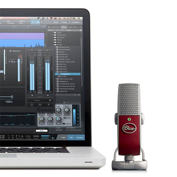 Blue Microphones Raspberry Studio Microphone Mic USB Mobile Mic (PC Mac iPad iPhone)