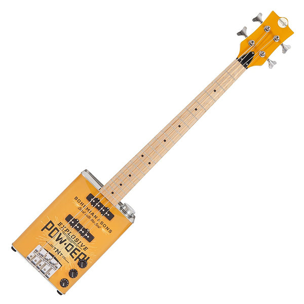 BOHEMIAN BASSES BOHEMIAN OIL CAN BASS GUITAR WITH PADDED BAG