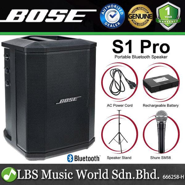 Bose S1 Pro 150 Watt 3 Channel Multi Position Portable Bluetooth Speaker PA System (S 1)
