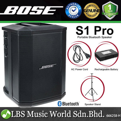 Bose S1 Pro 150 Watt 3 Channel Multi Position Portable Bluetooth Speaker PA System (S 1)