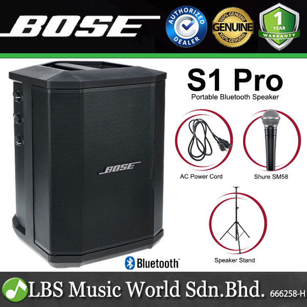 Bose S1 Pro 150 Watt 3 Channel Multi Position Portable Bluetooth Speaker PA System (S 1)