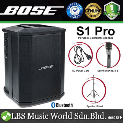 Bose S1 Pro 150 Watt 3 Channel Multi Position Portable Bluetooth Speaker PA System (S 1)