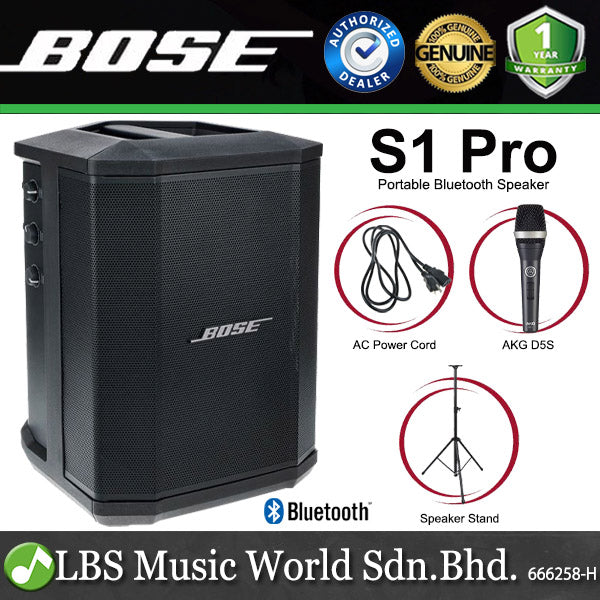 Bose S1 Pro 150 Watt 3 Channel Multi Position Portable Bluetooth Speaker PA System (S 1)