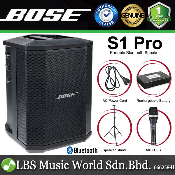 Bose S1 Pro 150 Watt 3 Channel Multi Position Portable Bluetooth Speaker PA System (S 1)