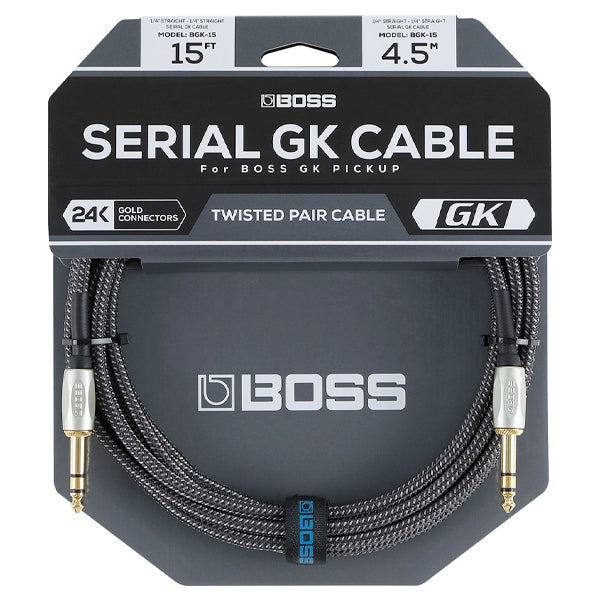 Boss BGK-15 TRS to TRS Cable for BOSS Serial GK Guitar Synthesizer - 15ft/30ft (BGK15 BGK30)